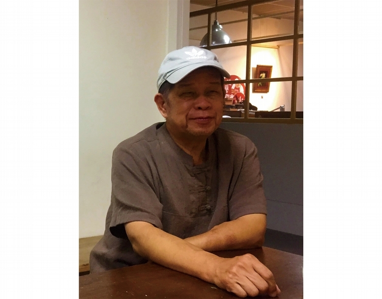 竹編工藝師劉興澤。（羅又睿提供）