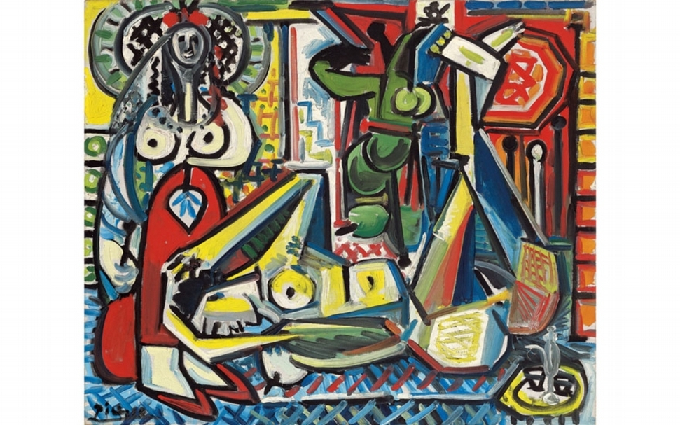 畢卡索（Pablo Picasso）的《阿爾及爾的女人（F版）》（Les Femmes d’Alger, version ‘F’），以2,550萬落槌，2,920萬美元成交。（© Christie’s）
