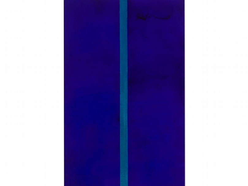 巴尼特．紐曼（Barnett Newman）的《Onement V》。（© Christie’s）