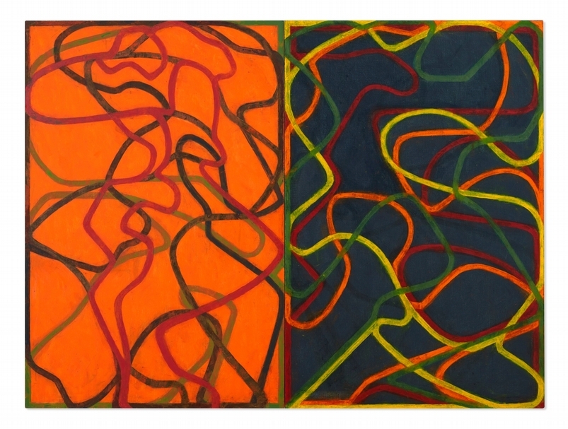 布萊斯．馬爾頓（Brice Marden）的《互補》（Complements）以2,700萬（含佣3,092萬）美元成交，締造了馬爾頓作品新的拍賣紀錄。（© Christie’s）
