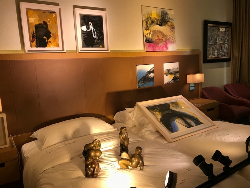 阿波羅畫廊展位一景。（本刊資料室）