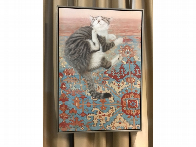 陳珮怡搶手之作《泛樂過後》，紙本、岩彩，45x65.2，2019。（本刊資料室）