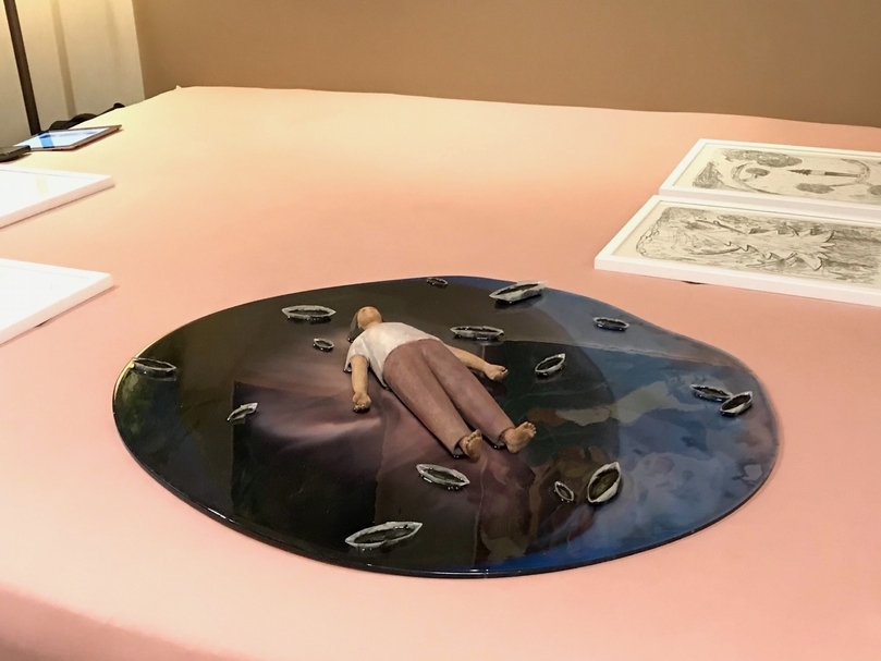 伊日藝術計劃展位現場。（本刊資料室）