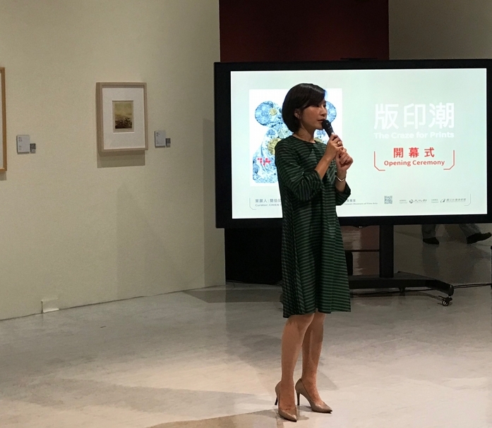 國美館國際版畫主題展「版印潮」策展人簡伯如。（攝影／許雲喬）