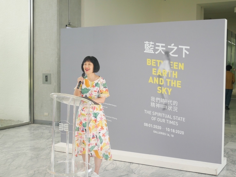 北美館館長林平於「藍天之下：我們時代的精神狀況」也預告美術館將持續建構視覺、表演藝術、農業、文學等跨領域的多重關係，將會是北美館常態性的規劃。（攝影／許雲喬）