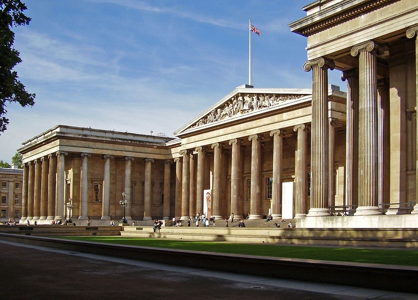 1753年在倫敦創立的大英博物館（The British Museum） 。（取自網路）