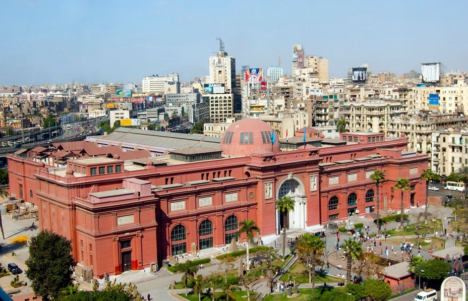 位於埃及首都開羅，創立於1863年的埃及博物館（Museum of Egyptian Antiquities）。（圖片來源：維基百科）