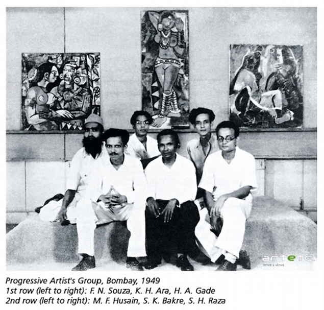 孟買進步藝術家小組（Bombay Progressive Artists' Group）。（本刊資料室）