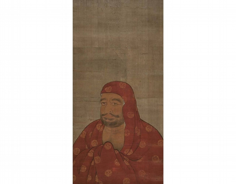 圖5 室町時代16世紀中期〈達摩像〉，館藏編號1992.98。（©The Art Institute of Chicago）