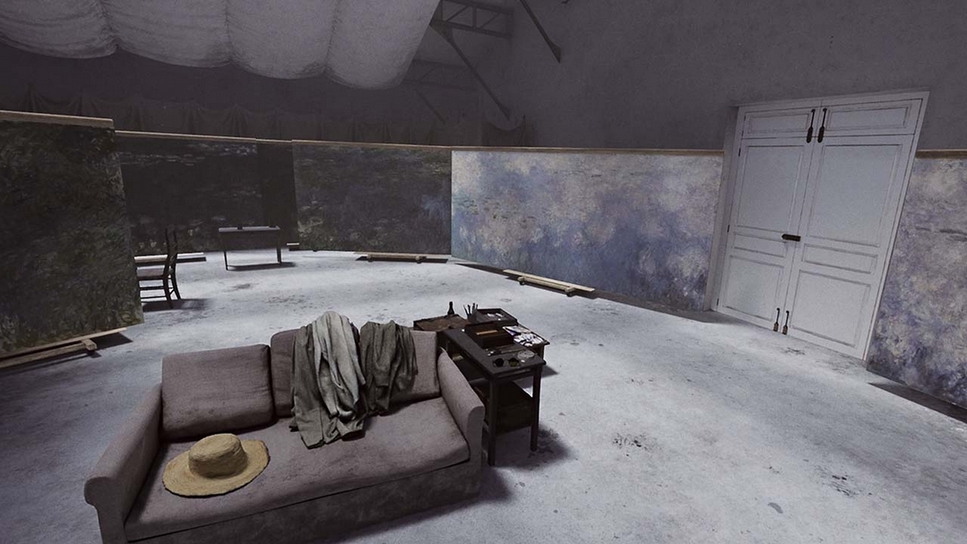 法國橘園美術館與法國VR製作團隊Lucid Realities合作的《莫內：傾慕睡蓮》（Claude Monet – The Water Lily obsession），帶領觀者走入經典畫作，探訪印象派大師莫內的睡蓮花園。（Lucid Realities提供）