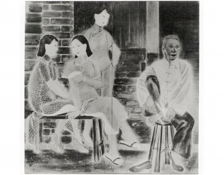 宮田彌太郎《待宵草》。(圖片來源:臺展資料庫)