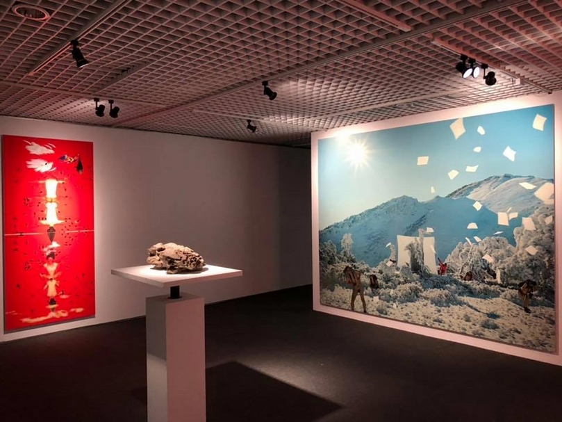 「天火」平行宇宙展覽現場。（攝影／簡秀枝）