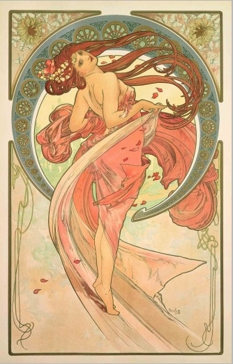 《藝術四聯作-舞蹈(The Arts - Dance)》/圖 慕夏基金會ⒸMucha Trust 2020