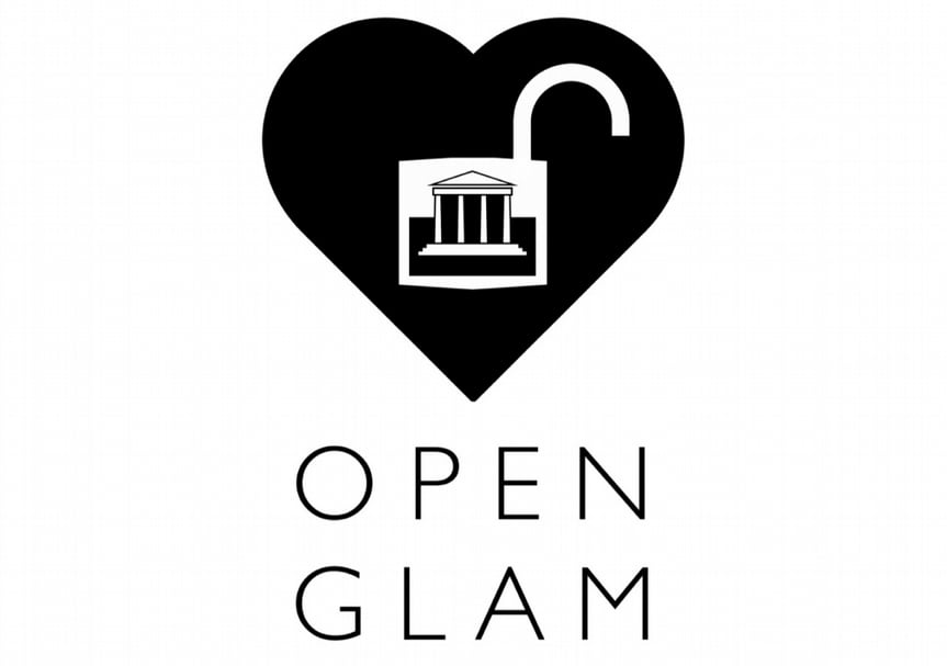 Open GLAM（Open Galleries, Libraries, Archives and Museums）是國際間以開放美術館、圖書館、文獻與博物館的專有名稱，透過工作坊、指導原則、文件、工作小組來協助文化機構開放內容和資料，希望能建立全球文化共享資源，讓每個人都能使用、取用和享受這些文化資產。（圖／By Open Knowledge Foundation, CC BY 3.0）
