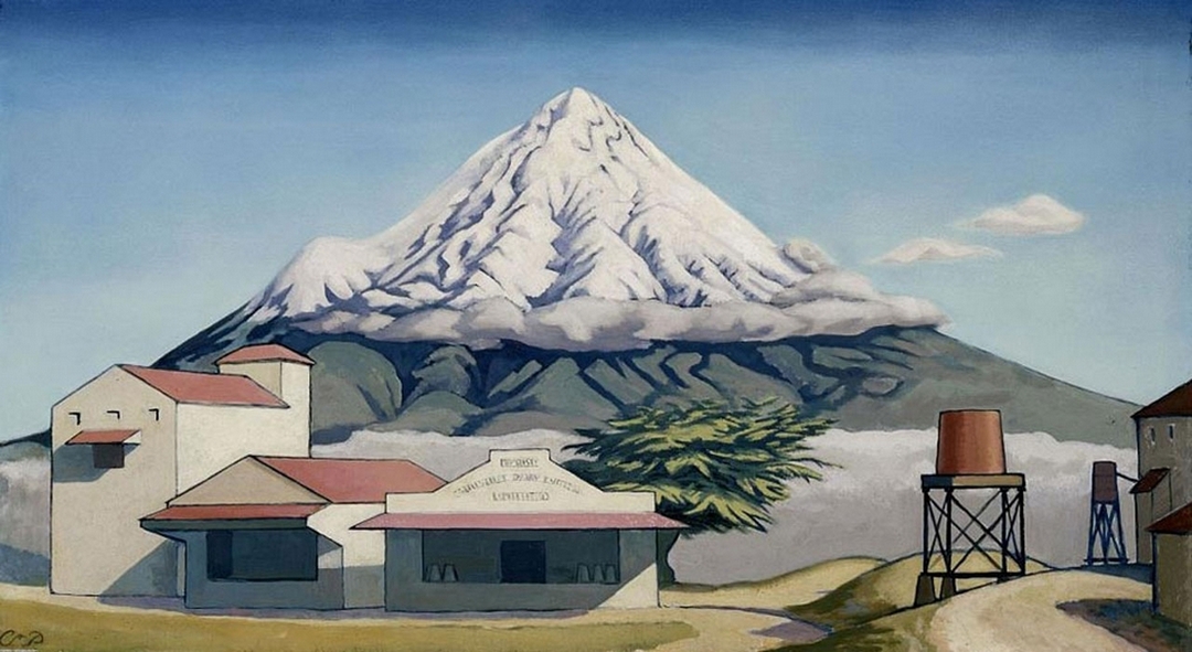 克里斯多福．帕金斯（Christopher Perkins）《Taranaki》，1931。（© New Zealand Government）