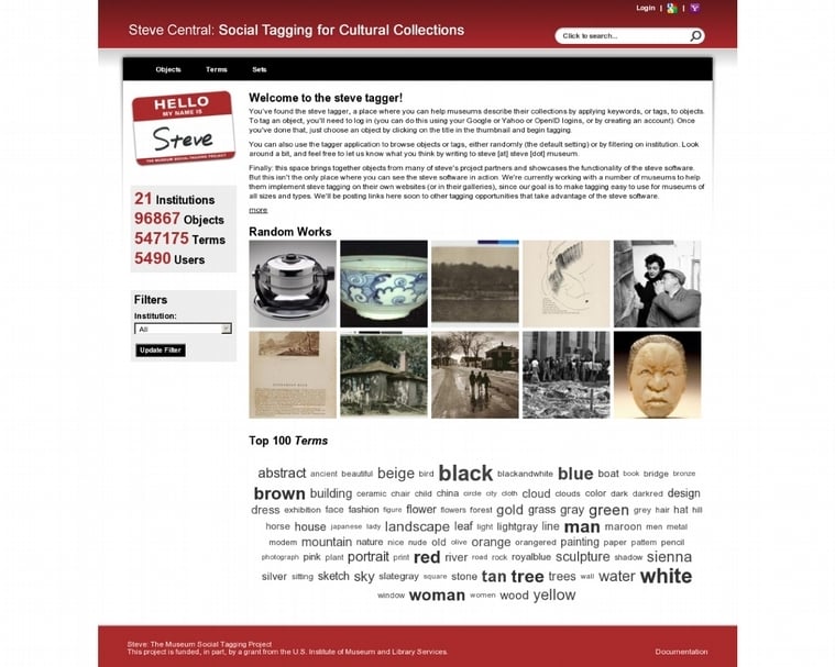 「The Steve.Museum Project」就是讓觀眾針對博物館的典藏物件，以自己的敘事為物件提供個人化的註解／故事脈絡。（© charleschuang, Pinterest）