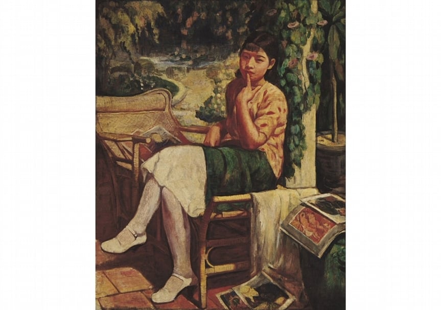 李梅樹紀念館主動釋出了多幅藝術家作品的圖片授權。其中李梅樹的作品《小憩之女》，該作獲得1935年第九屆台灣美術展覽會特選第一席，並榮獲「台展賞」最高榮譽。（圖片取自維基共享資源 李梅樹紀念館，CC BY-SA 4.0）