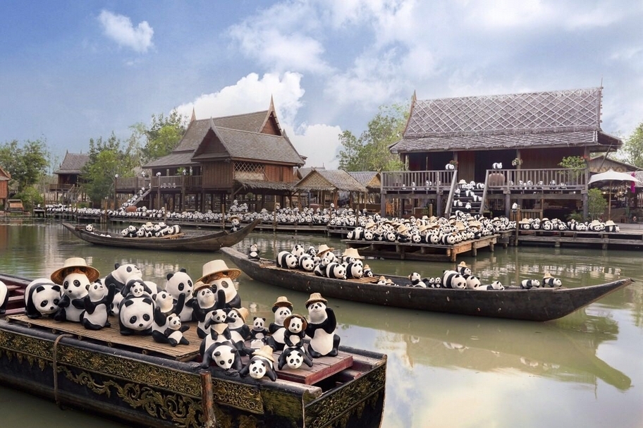「1600 貓熊世界之旅」曼谷站現場。(© AllRightsReserved)