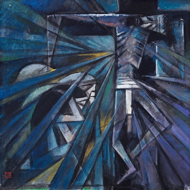 林風眠《基督受難》，彩墨、紙本， 68.5 × 68.5 cm，1953年作，估價：250萬至350萬港元。（中國嘉德香港提供）