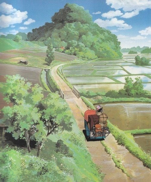 《龍貓》中的大自然景色。