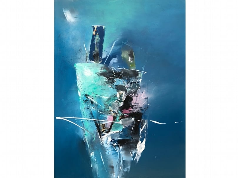 徐畢華《向老子致敬》，複合媒材，130x97cm，2019。（藝術家與宏藝術提供）