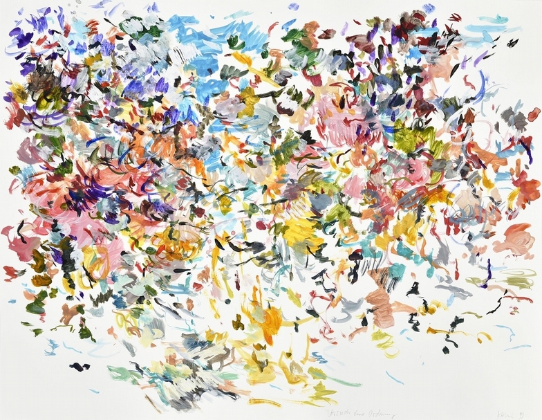 烏威．寇斯基（Uwe Kowski）《Versuch einer Ordnung》， Watercolour ，Image 50 x 65 cm，2020。（courtesy Galerie EIGEN + ART Leipzig/Berlin Photo: Uwe Walter, Berlin ）