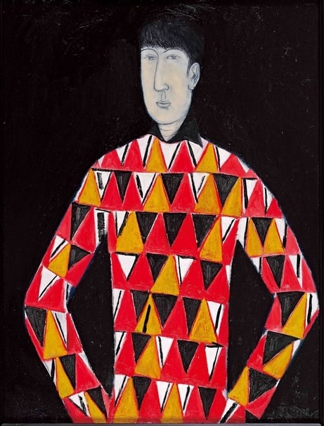 邱亞才《文雅》,油彩、畫布,130×97cm,1993。(景薰樓提供)
