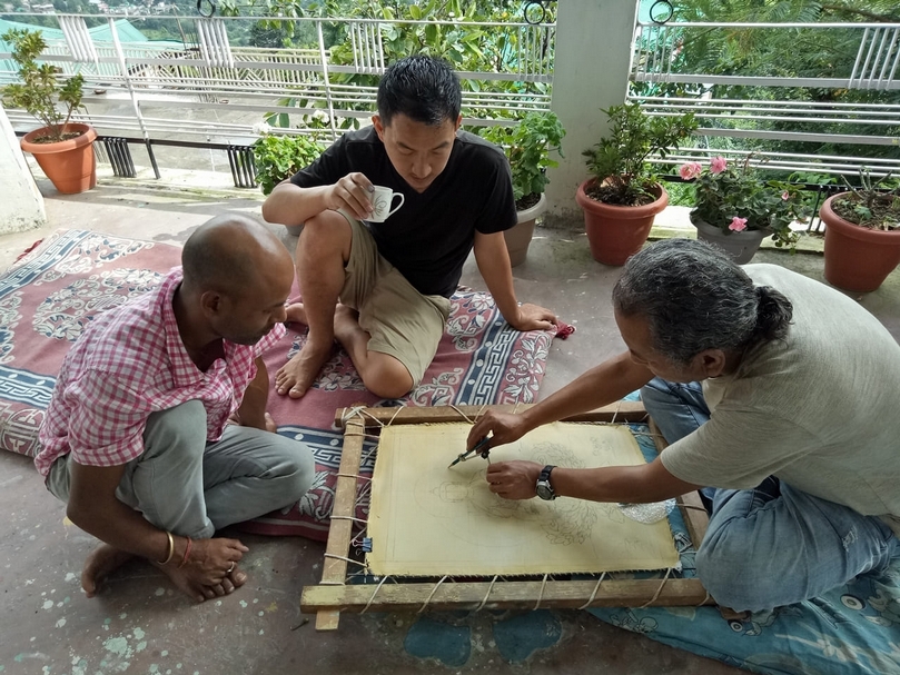 唐卡學校上課景象。（李奎壁提供，攝於Gangkyi，2019）
