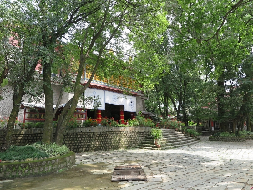 The Norbulingka Institute裡的建築群。（李奎壁提供，攝於Sidhpur，2019）
