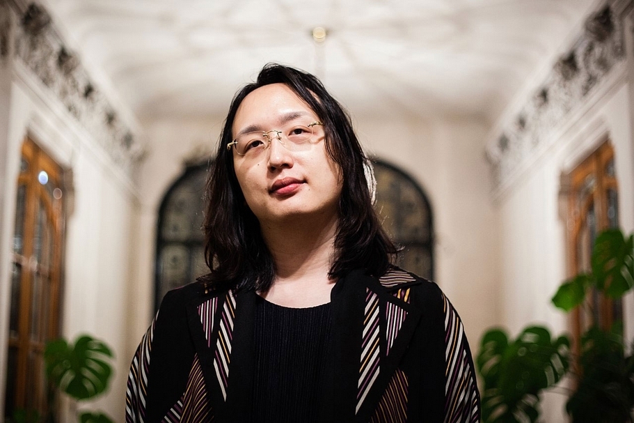 數位政委唐鳳以身體力行的方法示現何謂開放式創新。(By Audrey Tang - audrey tang:camille mcouat093, CC BY 2.0)