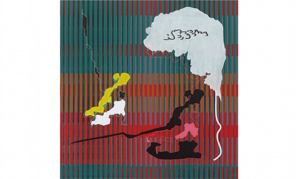 亞紀畫廊於2020 ART TAIPEI呈現藝術家群展「PAINTINGS」，並於藝博會前推出線上展廳內容。圖：伊根弗朗茲《特隆研究》，壓克力 、畫布，180x180 cm，2020。（Each Modern 亞紀畫廊提供）