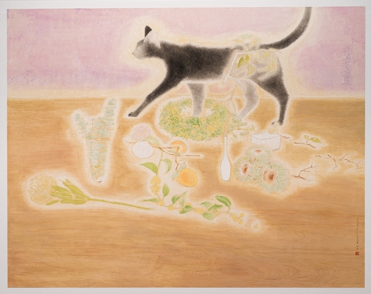 林郁珮《秋日的分生劇本》96x75.5cm。（赤粒藝術提供）