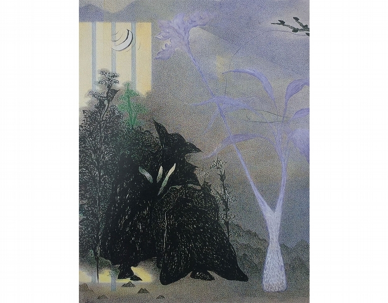 郭娟秋《光陰抒寫》，綜合媒材，76x56 cm，1998。（黃茜芳提供）