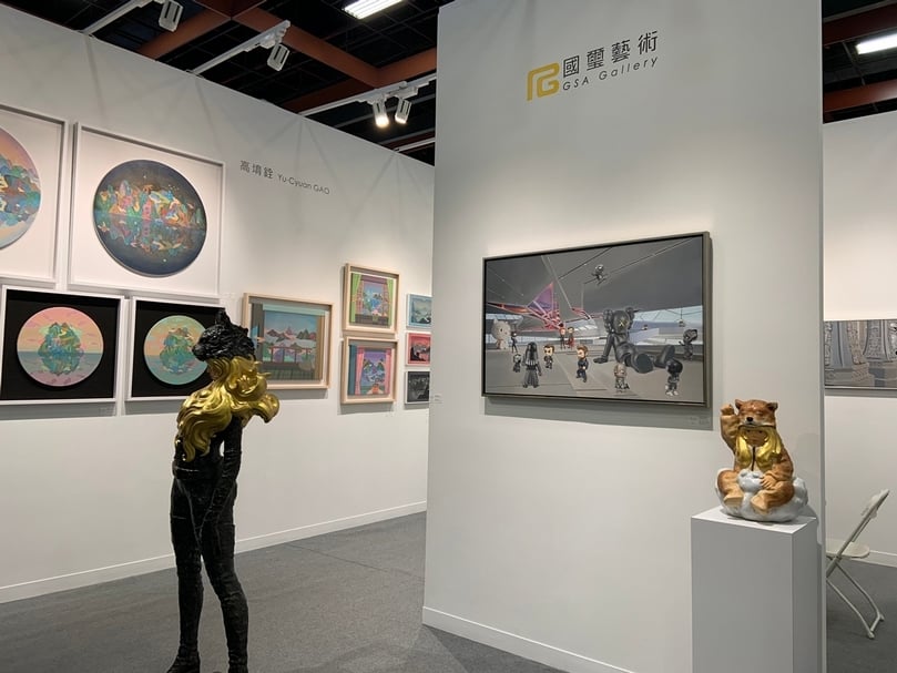 國璽藝術於2020 ART TAIPEI展位一景。（本刊資料室）