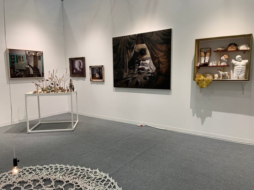 伊日藝術計劃於2020 ART TAIPEI展位一景。（本刊資料室）