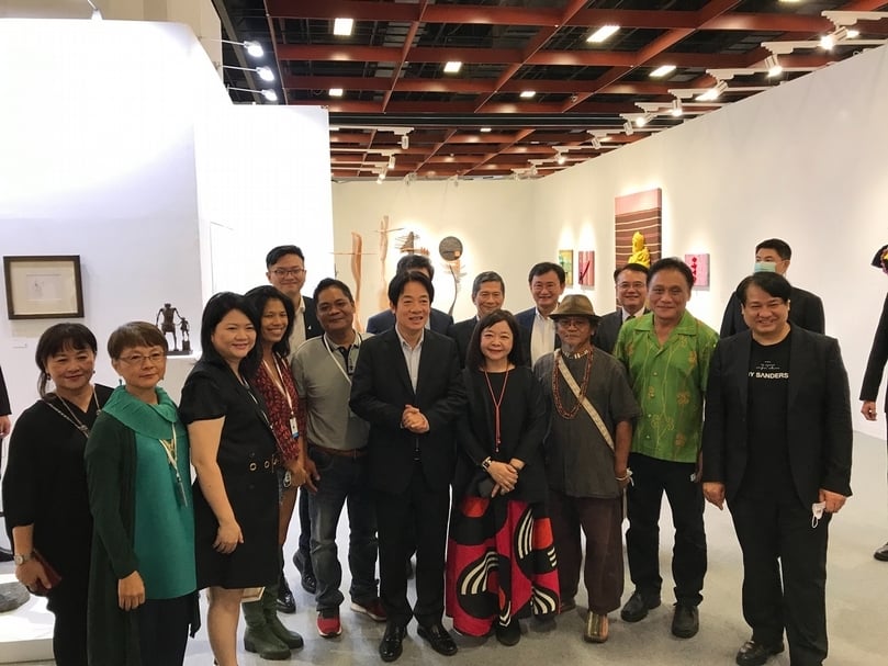副總統賴清德、行政院長蘇貞昌與文化部長李永得皆於ART TAIPEI開展首日出席。（本刊資料室）