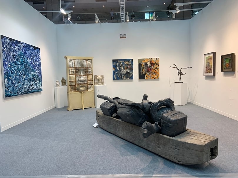 藝境畫廊於2020 ART TAIPEI展位一景。（本刊資料室）
