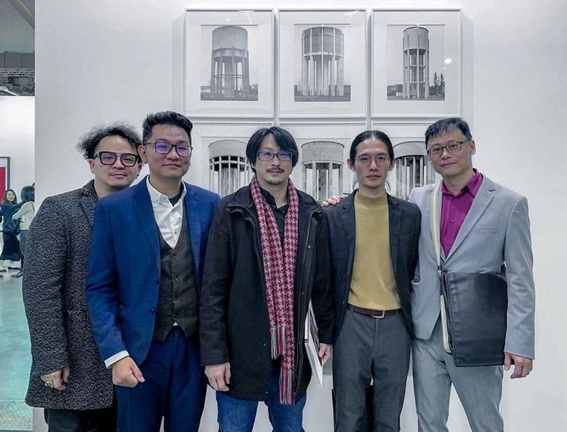 左起：楊宗翰、陳柏瑋、林育良、陳運奇、久方武。（簡秀枝提供）
