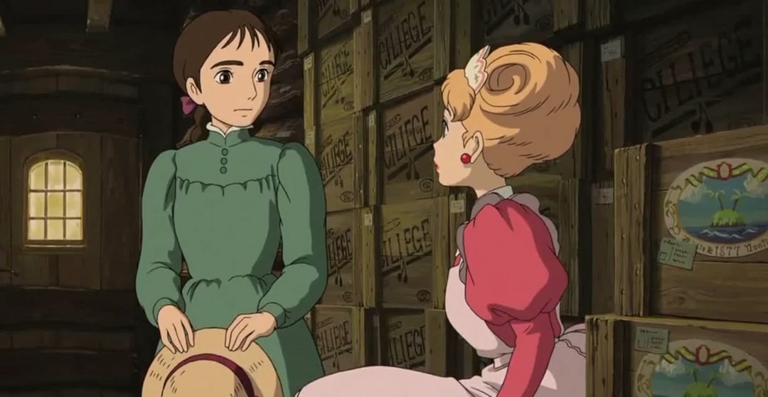 《霍爾的移動城堡》蘇菲(左)與妹妹(右) © 2004 Studio Ghibli・NDDMT