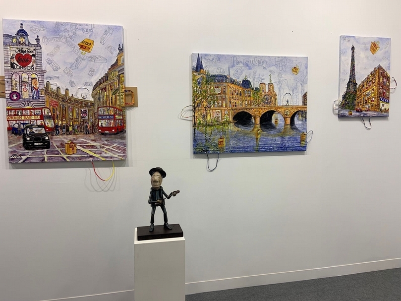 宇畫廊（Gallery Woo）展位一景。（本刊資料室）