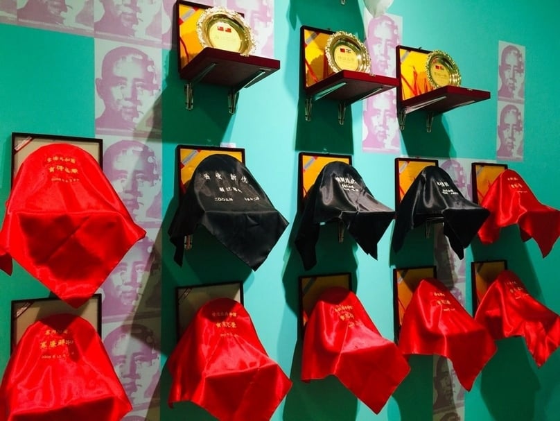 臺北市議員游淑慧在網路上批評臺北市立美術館「秘密南方」展覽中梅丁衍的作品引起爭議。（取自游淑慧臉書）