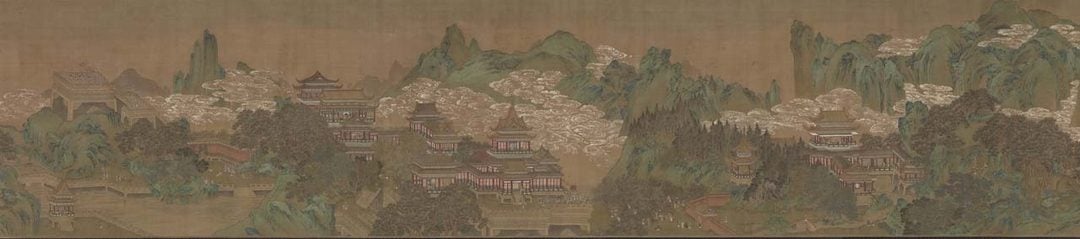 (傳)宋方椿年〈諸仙彙祝圖卷〉,本幅57.7×653公分。圖為局部。圖│國立故宮博物院