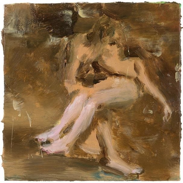 韋嘉,《無名》,壓克力顏料、畫布,40x40cm,2018。(谷公館提供)