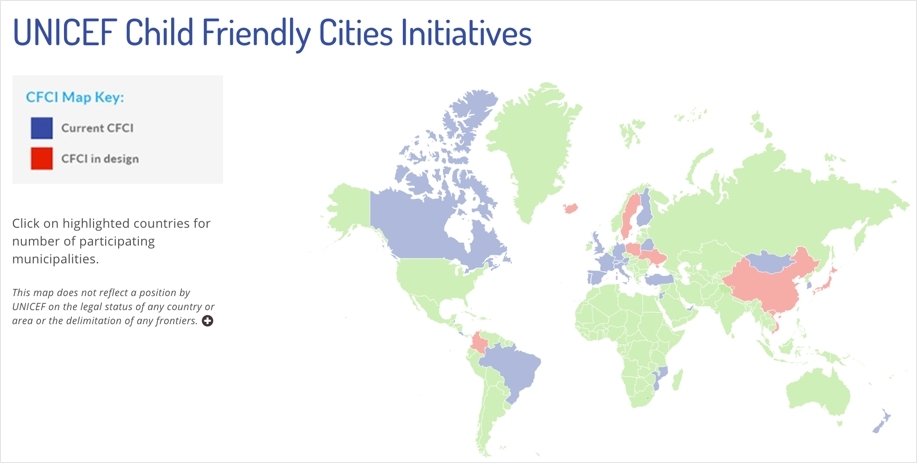 照片來源：聯合國兒童基金會（UNICEF）的「兒童友善城市倡議（CFC Initiatives）」