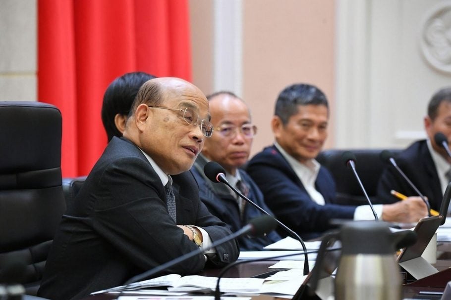 行政院長蘇貞昌12日主持行政院文化會報第4次會議。（行政院提供）