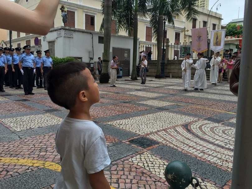 書店堂區會舉辦除疫主保聖羅格瞻禮的儀式中,往年澳門警察樂隊擔任音樂敘事的角色