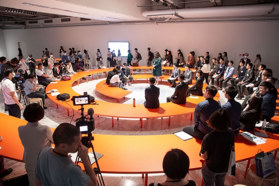 協商劇場試演場：離岸風電進行式。（臺北市立美術館提供）