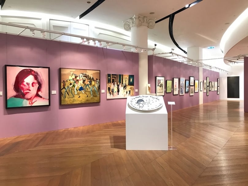 富藝斯與保利香港台北預展一景。（攝影／許雲喬）