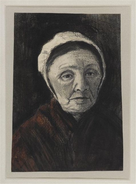 Woman from Scheveningen, Vincent van Gogh, 1868-1890, 33.7 × 24.4 centimeters, Kunstmuseum Den Haag – long-term loan private collection. © 2020 Van Gogh Worldwide