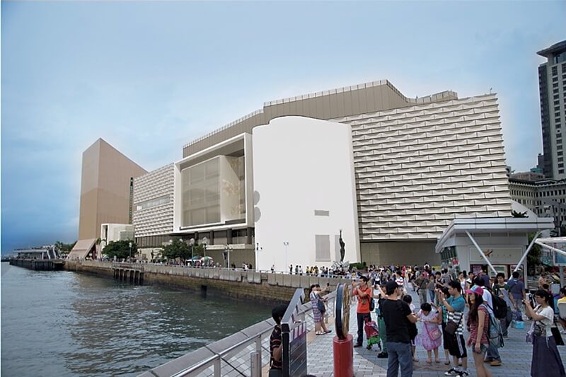 香港藝術館翻新示意圖。